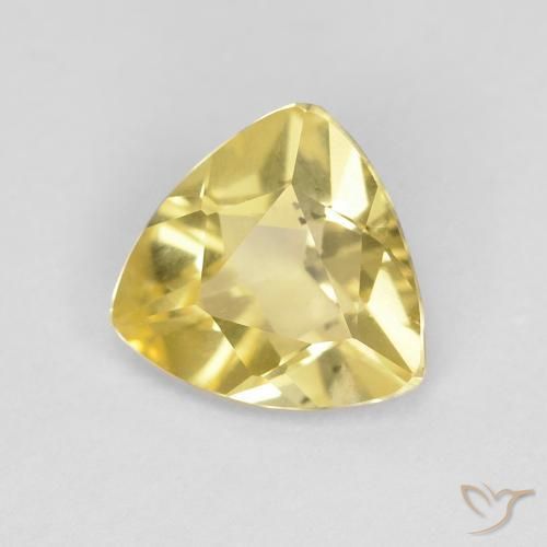 0.83ct Natural Amarillo claro Berilo, Trillón, VVS-VS