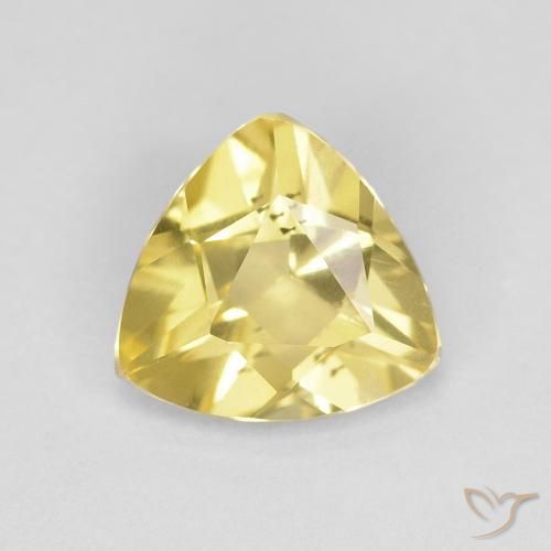 Berilo Amarillo claro natural de 0.83 ct, Trillón, VVS-VS