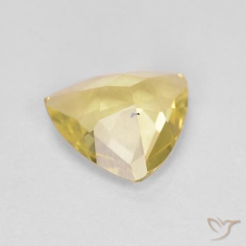 Berilo Amarillo claro natural de 0.83 ct, Trillón, VVS-VS
