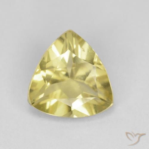 1.26ct Natural Amarillo claro Berilo, Trillón, VVS-VS