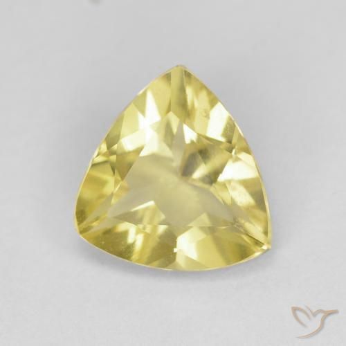 Berilo Amarillo claro natural de 1.26 ct, Trillón, VVS-VS