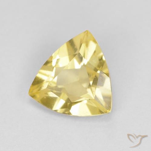 Berilo Amarillo suave natural de 0.76 ct, Trillón, VVS-VS