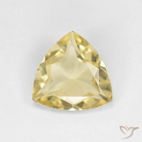 1.30ct Natural Amarillo cálido Berilo, Trillón, VVS