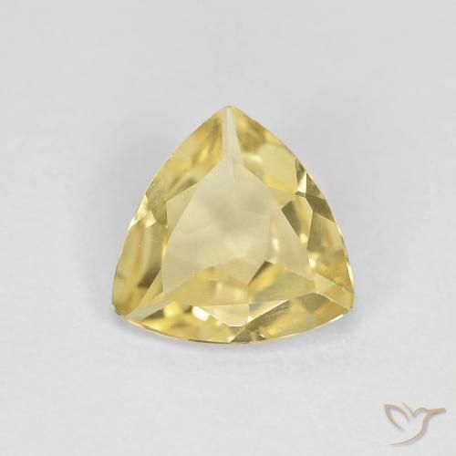 0.80ct Natural Amarillo cálido Berilo, Trillón, VVS