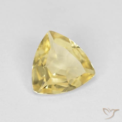 Berilo Amarillo cálido natural de 0.80 ct, Trillón, VVS