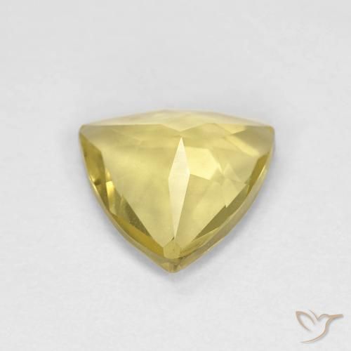 Berilo Amarillo-dorado claro natural de 1.21 ct, Trillón, VVS