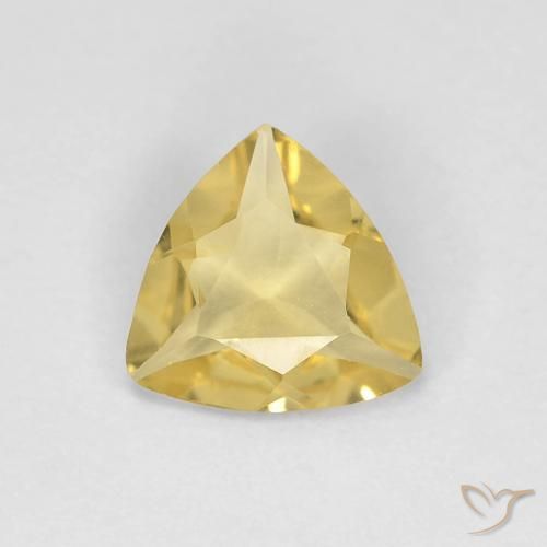 0.65ct Natural Dorado claro Berilo, Trillón, VVS