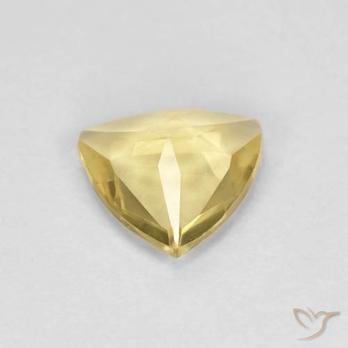 Berilo Dorado claro natural de 0.65 ct, Trillón, VVS