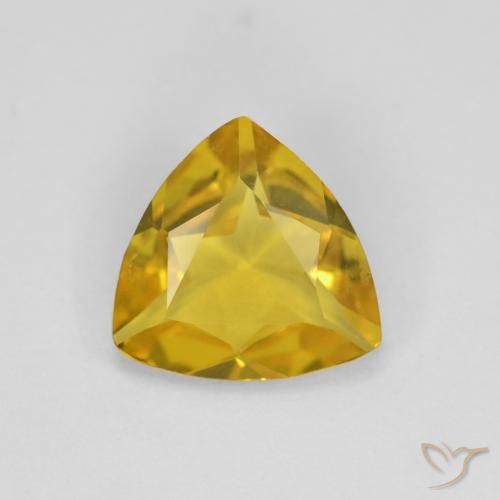 1.13ct Natural Amarillo medio Berilo, Trillón, VVS