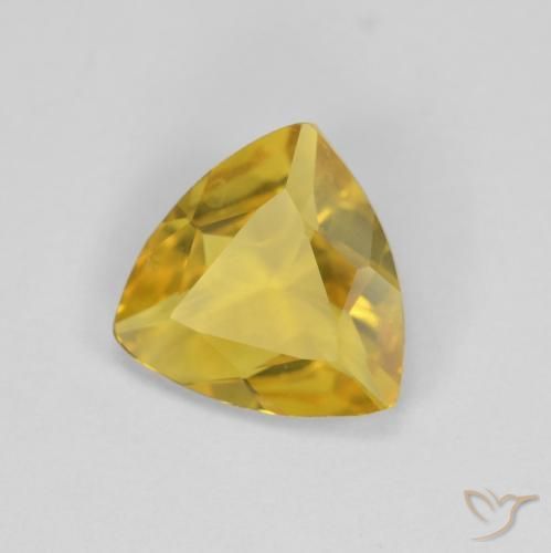 Berilo Amarillo medio natural de 1.13 ct, Trillón, VVS