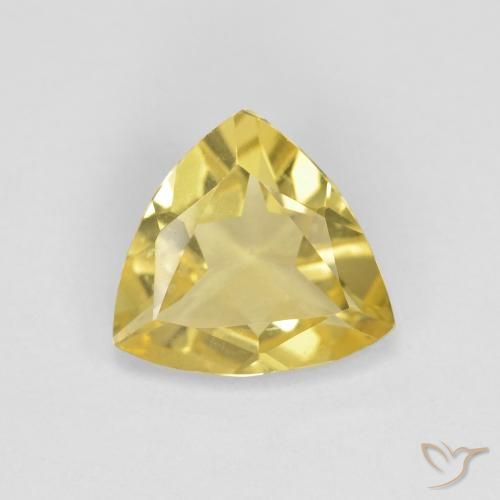 1.27ct Natural Dorado claro Berilo, Trillón, VVS