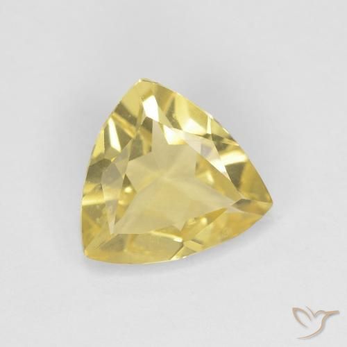 Berilo Dorado claro natural de 1.27 ct, Trillón, VVS