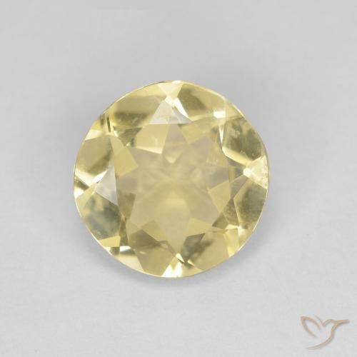 1.63ct Natural Amarillo banana Berilo, Redondo, VVS