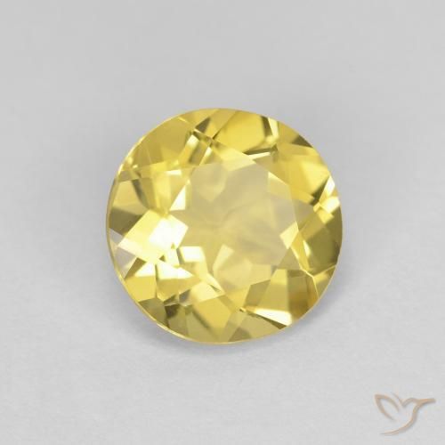 1.44ct Natural Amarillo toscana Berilo, Redondo, VVS