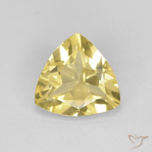1.45ct Natural Medium Light-Yellow Berilo, Trillón, VVS