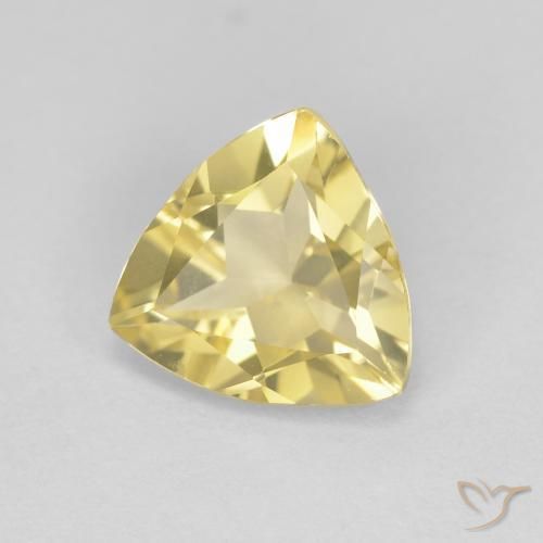 Berilo Medium Light-Yellow natural de 1.45 ct, Trillón, VVS