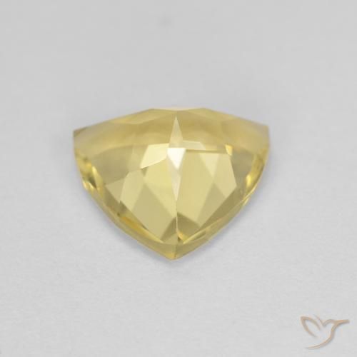 Berilo Medium Light-Yellow natural de 1.45 ct, Trillón, VVS