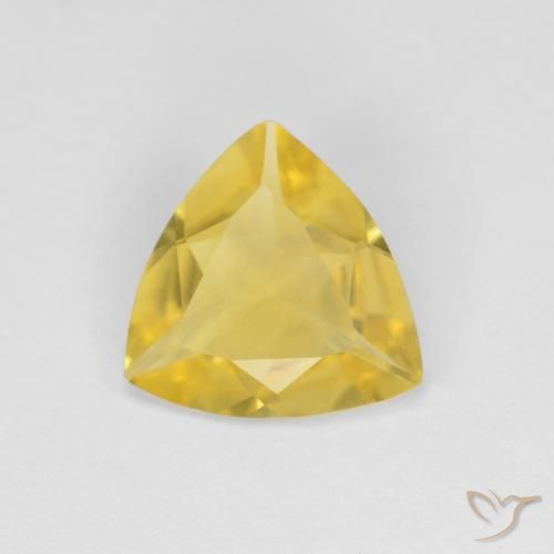 1.00ct Natural Amarillo medio Berilo, Trillón, VVS