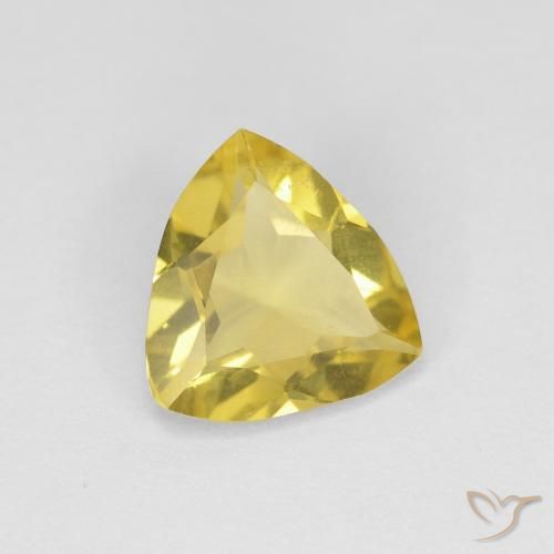 Berilo Amarillo medio natural de 1.17 ct, Trillón, VVS