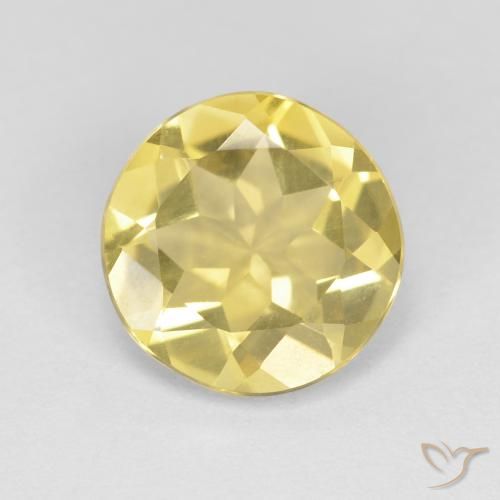 1.94ct Natural Amarillo toscana Berilo, Redondo, VVS