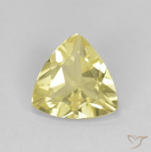 1.24ct Natural Amarillo cálido Berilo, Trillón, VVS-VS