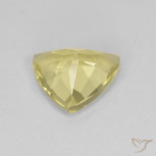 Berilo Amarillo cálido natural de 1.24 ct, Trillón, VVS-VS