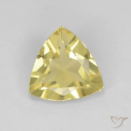 1.19ct Natural Dorado claro Berilo, Trillón, VVS-VS