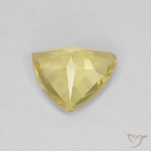 Berilo Dorado claro natural de 1.19 ct, Trillón, VVS-VS