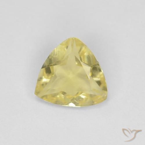 0.81ct Natural Amarillo claro Berilo, Trillón, VVS-VS