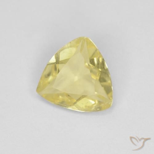 Berilo Amarillo claro natural de 0.81 ct, Trillón, VVS-VS
