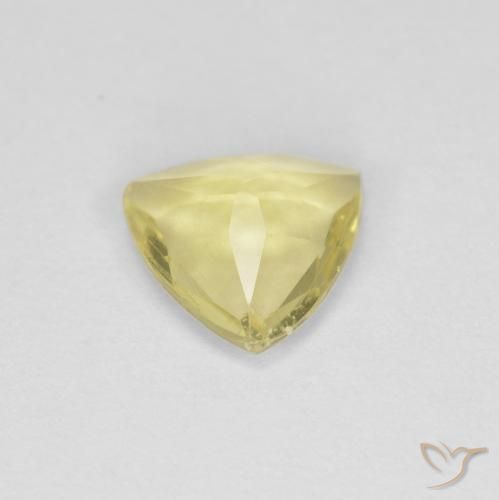 Berilo Amarillo claro natural de 0.81 ct, Trillón, VVS-VS