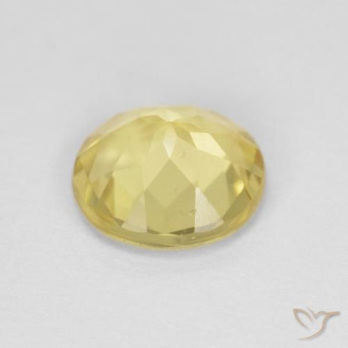 Berilo Amarillo cálido natural de 1.45 ct, Redondo, VVS-VS