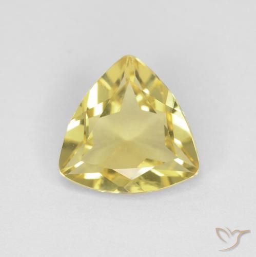 1.22ct Natural Amarillo dijón muy claro Berilo, Trillón, VVS-VS