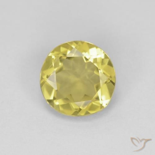 1.17ct Natural Amarillo toscana Berilo, Redondo, VVS-VS