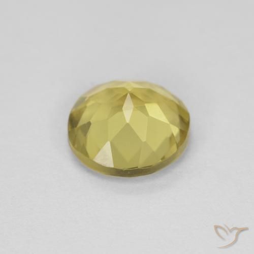 Berilo Amarillo toscana natural de 1.17 ct, Redondo, VVS-VS