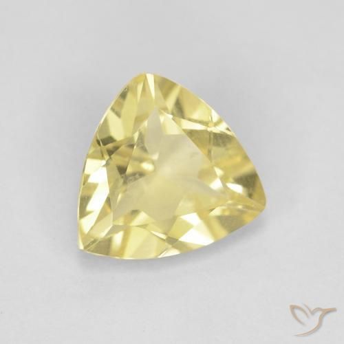 Berilo Amarillo claro natural de 1.36 ct, Trillón, VVS