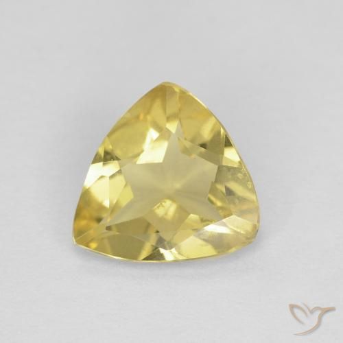 0.96ct Natural Amarillo medio Berilo, Trillón, VVS