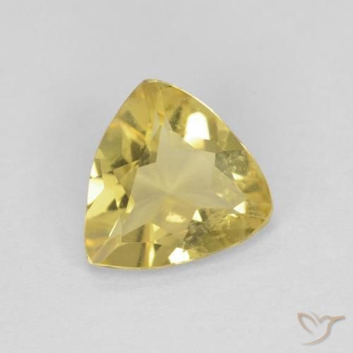 Berilo Amarillo medio natural de 0.96 ct, Trillón, VVS