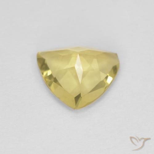 Berilo Amarillo medio natural de 0.96 ct, Trillón, VVS