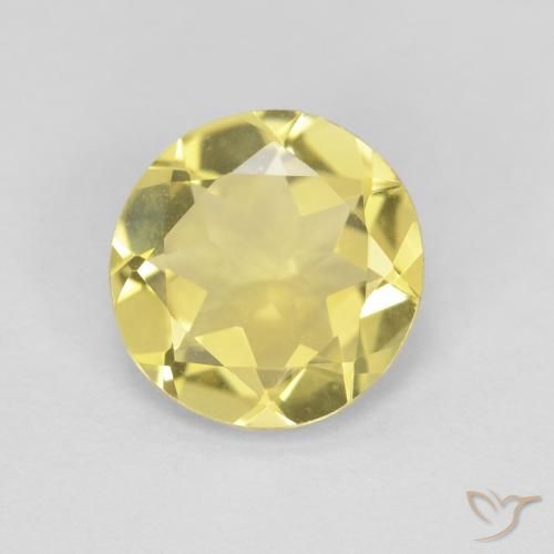 1.45ct Natural Medium Light-Yellow Berilo, Redondo, VVS