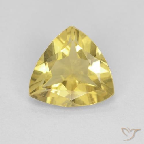1.34ct Natural Amarillo medio Berilo, Trillón, VVS