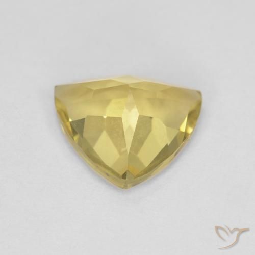 Berilo Amarillo medio natural de 1.34 ct, Trillón, VVS
