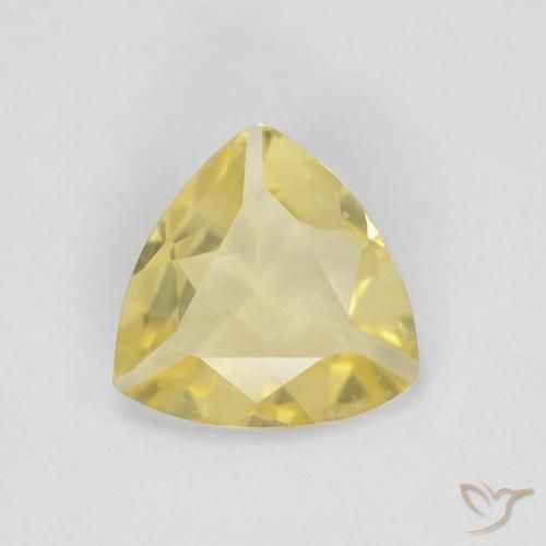 0.75ct Natural Amarillo medio Berilo, Trillón, VVS