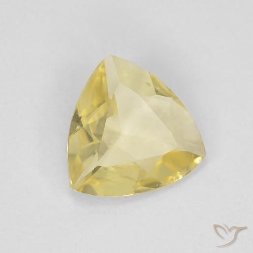 Berilo Amarillo medio natural de 0.75 ct, Trillón, VVS