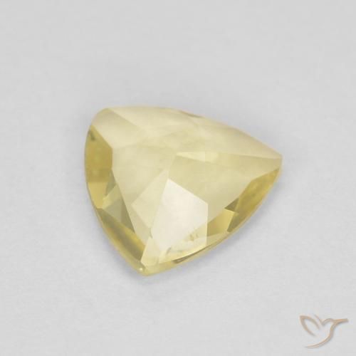 Berilo Amarillo medio natural de 0.75 ct, Trillón, VVS