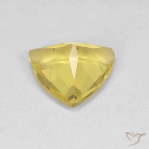 Berilo Medium Light-Yellow natural de 1.26 ct, Trillón, VS