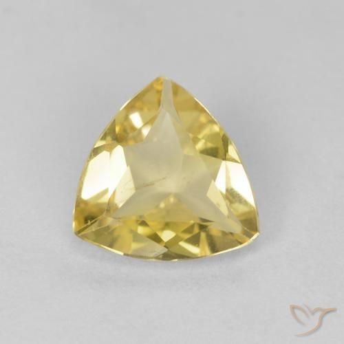 0.77ct Natural Medium Light-Yellow Berilo, Trillón, VS