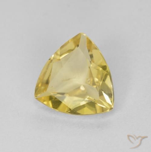 Berilo Medium Light-Yellow natural de 0.77 ct, Trillón, VS