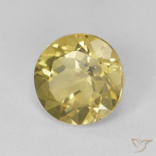 1.58ct Natural Amarillo toscana Berilo, Redondo, VS