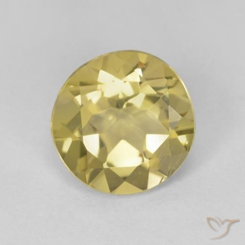 Berilo Amarillo toscana natural de 1.58 ct, Redondo, VS